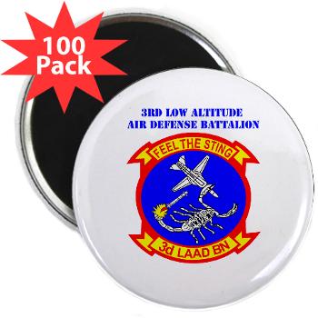 3LAADB - M01 - 01 - 3rd Low Altitude Air Defense Bn with Text - 2.25" Magnet (100 pack)